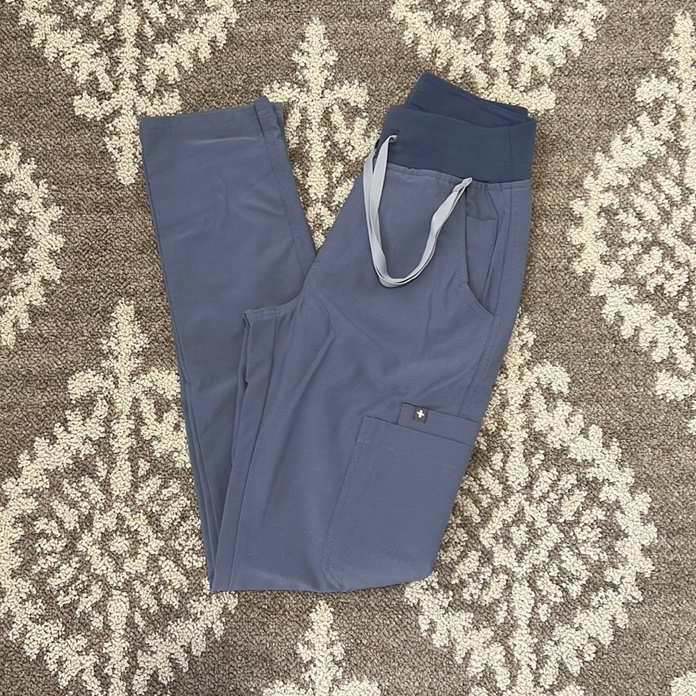 Figs Vapor Blue Space Dye High-Waisted Yola